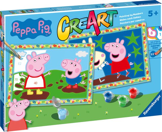 Ravensburger CreArt Peppa Pig - Schilderen op nummer voor kinderen | bol