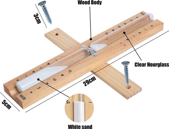 Zandloper 60 minuten zand timing 1 uur horloge hout kleur zand ambachten creatieve souvenirs home decoratie accessoires sl-dzsl - online kopen? | Korting tot 67
