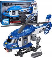 Reddingshelikopter - Politie helikopter speelgoed - met licht en geluid 29CM