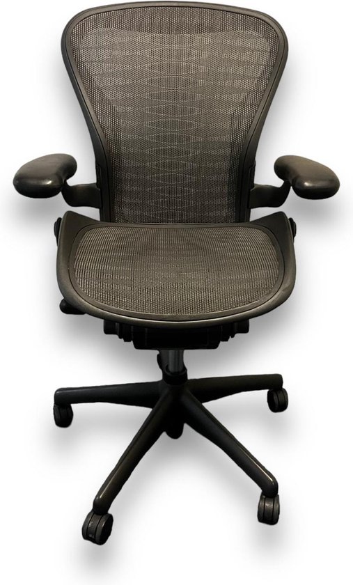 Chaise de bureau Herman Miller Aeron Tuxedo Pellicle Netweave - avec accoudoirs fixes - avec garantie