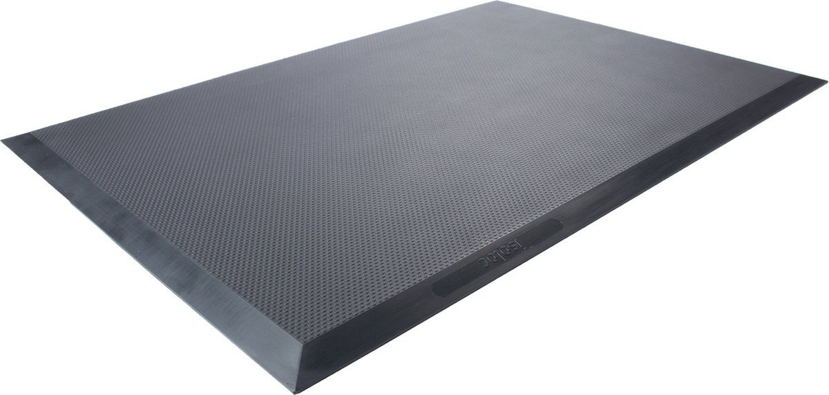 Rubbermagazijn Werkplaatsmat - 90,5x65cm - Antistatische mat - Anti vermoeidheidsmat Zwart