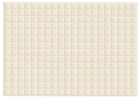 vidaXL Couverture lestée 135 x 200 cm 6 kg Tissu crème clair