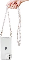 Parel telefoon cord - lange ketting | ca. 130 cm | long size |telefoonkoord - parels - iPhone 15 - ketting - phone cord pearls