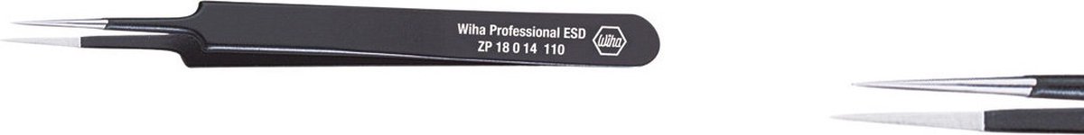 Wiha 32334 Precisiepincet Spits, naaldfijn 110 mm