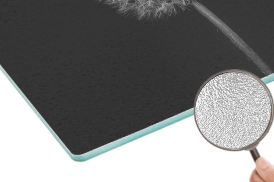 Planche à découper en Verres - 28x20 - Pissenlit - Zwart - Fleurs - Botanique - Planches à découper en Glas