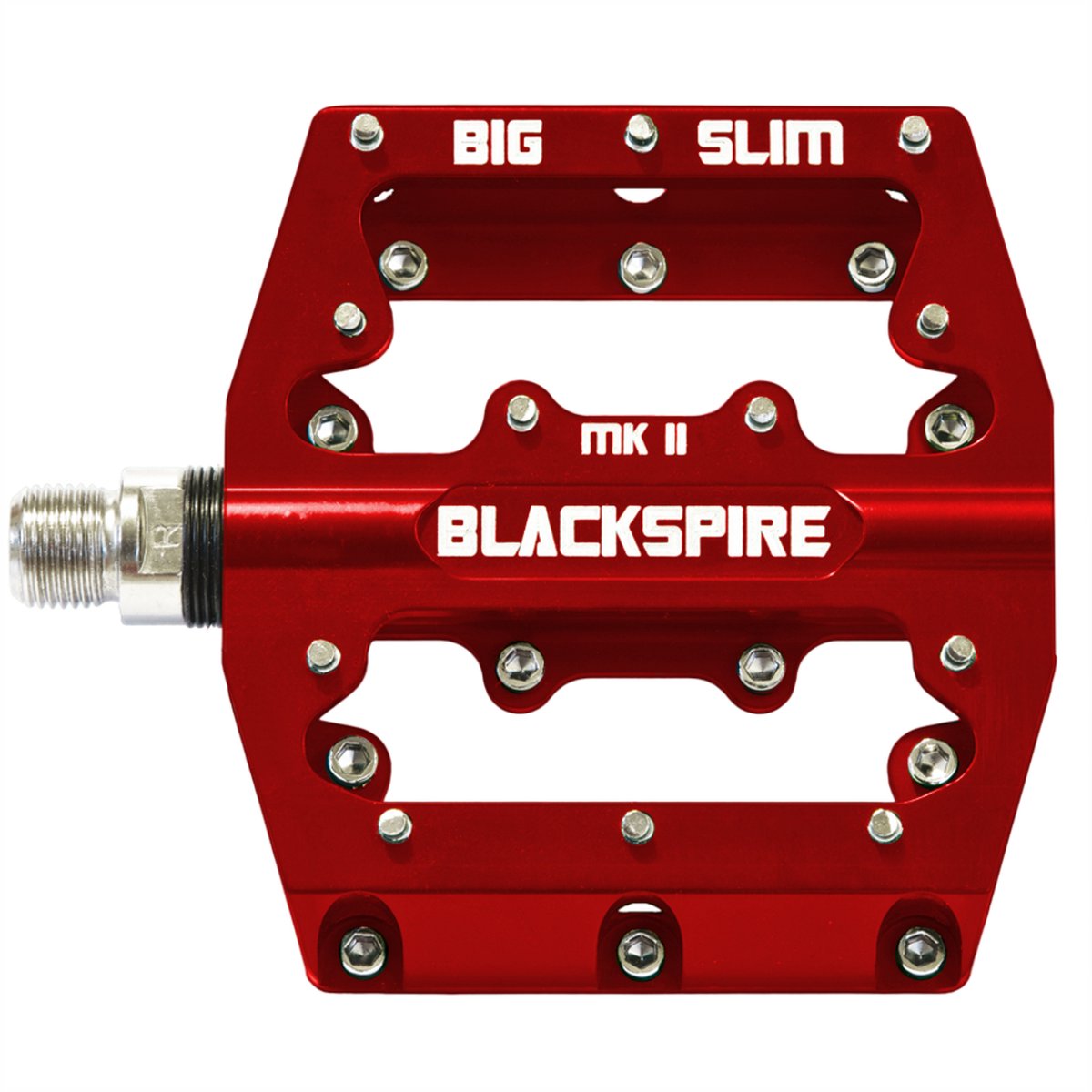Blackspire - Big Slim 470 CNC Pedalen inclusief gemonteerde vervangbare pennen Rood