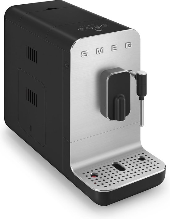Productinformatie - Smeg 8017709334857 - SMEG BCC12BLMEU - Espressomachine - Mat zwart - Volautomatisch met stoompijp