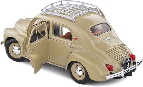1/18 ルノー4CV 1956 サンドイエロー RENAULT SOLIDO製 1/18 ルノー4CV 1956 サンドイエロー RENAULT 4CV ソリド製ダイ