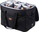 Packaway 4 Laags Geïsoleerde Koeltas - Lunchtas 40 liter - Inclusief Divider - Zwart