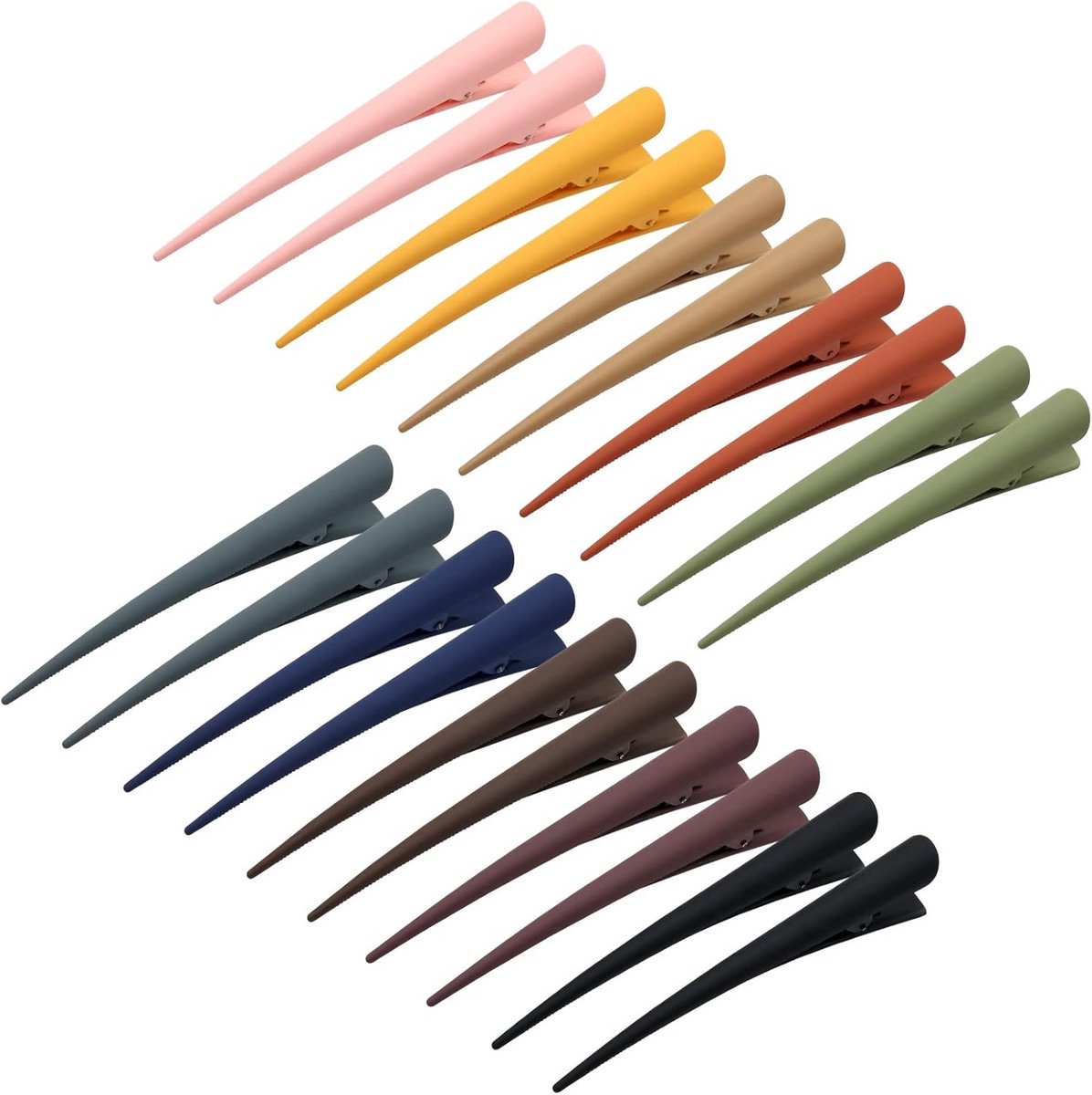 20 stuks 10 paar kleurrijke krokodillenhaarspelden 11,9 cm