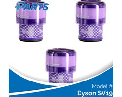 Dyson SV19 Filters (3 Stuks, Plus.Parts® alternatief voor 965241-01)