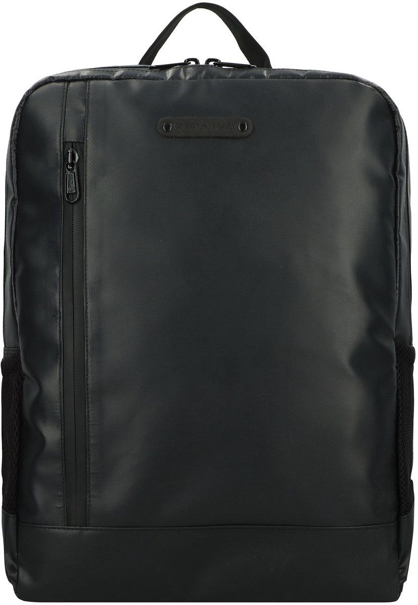 Greenburry Upcycled Tarpaulin Dagrugzak 39.5 cm Laptop compartiment - 46cm (18,3 duim) - black
