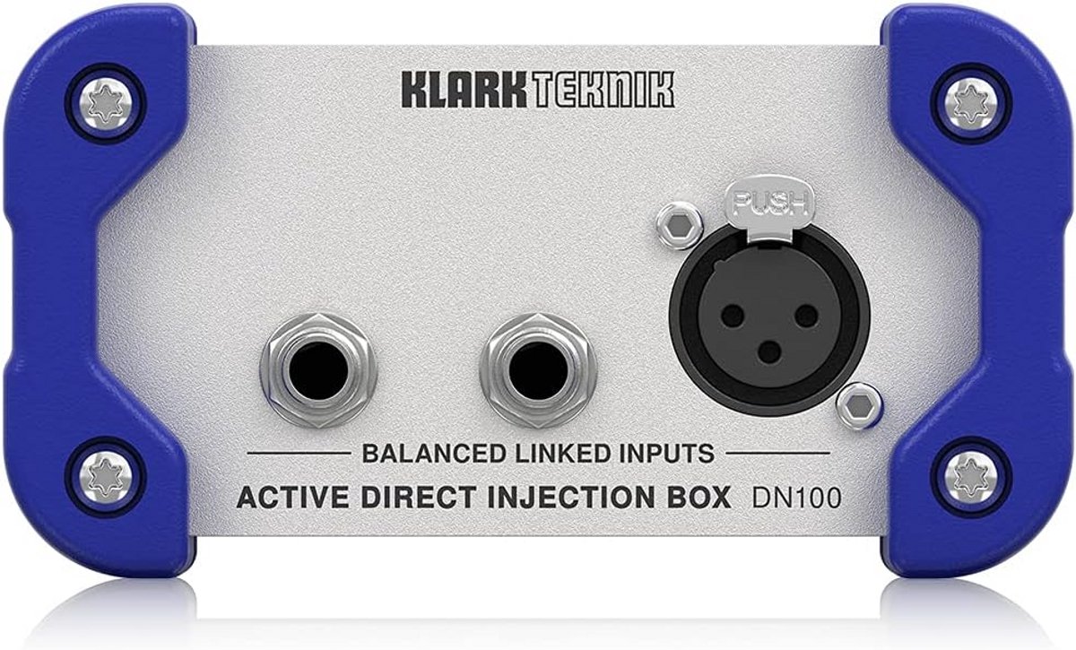 Actieve DI-box met hoog dynamisch bereik en +48V fantoomvoeding