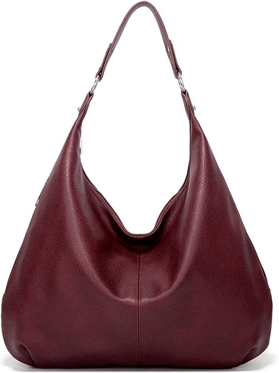 Dameshandtas - stijlvol retro - met ritssluiting - rood