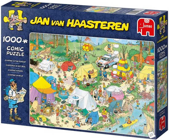 Jan van Haasteren - Kamperen in het Bos - 1000 stukjes puzzel - Legpuzzel