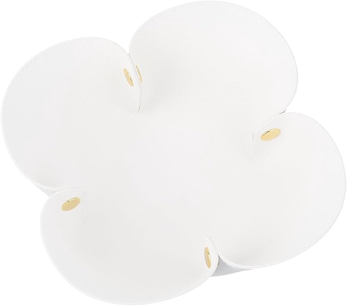 Witte PU Lederen Sieraden Tray - Draagbaar en Opvouwbaar - 1 stuk
