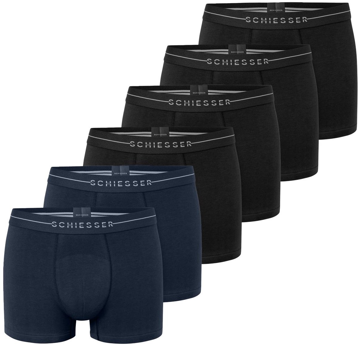 Schiesser Heren retro short / pant 6 pack Cotton Flex