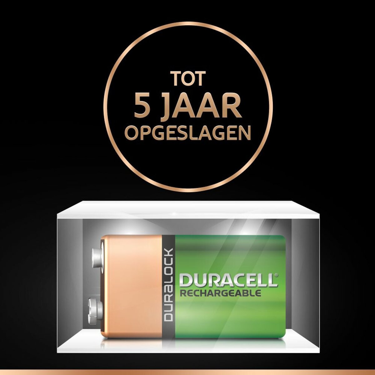 Duracell Oplaadbare Batterij Ultra 9V - 2 x - Voordeelverpakking