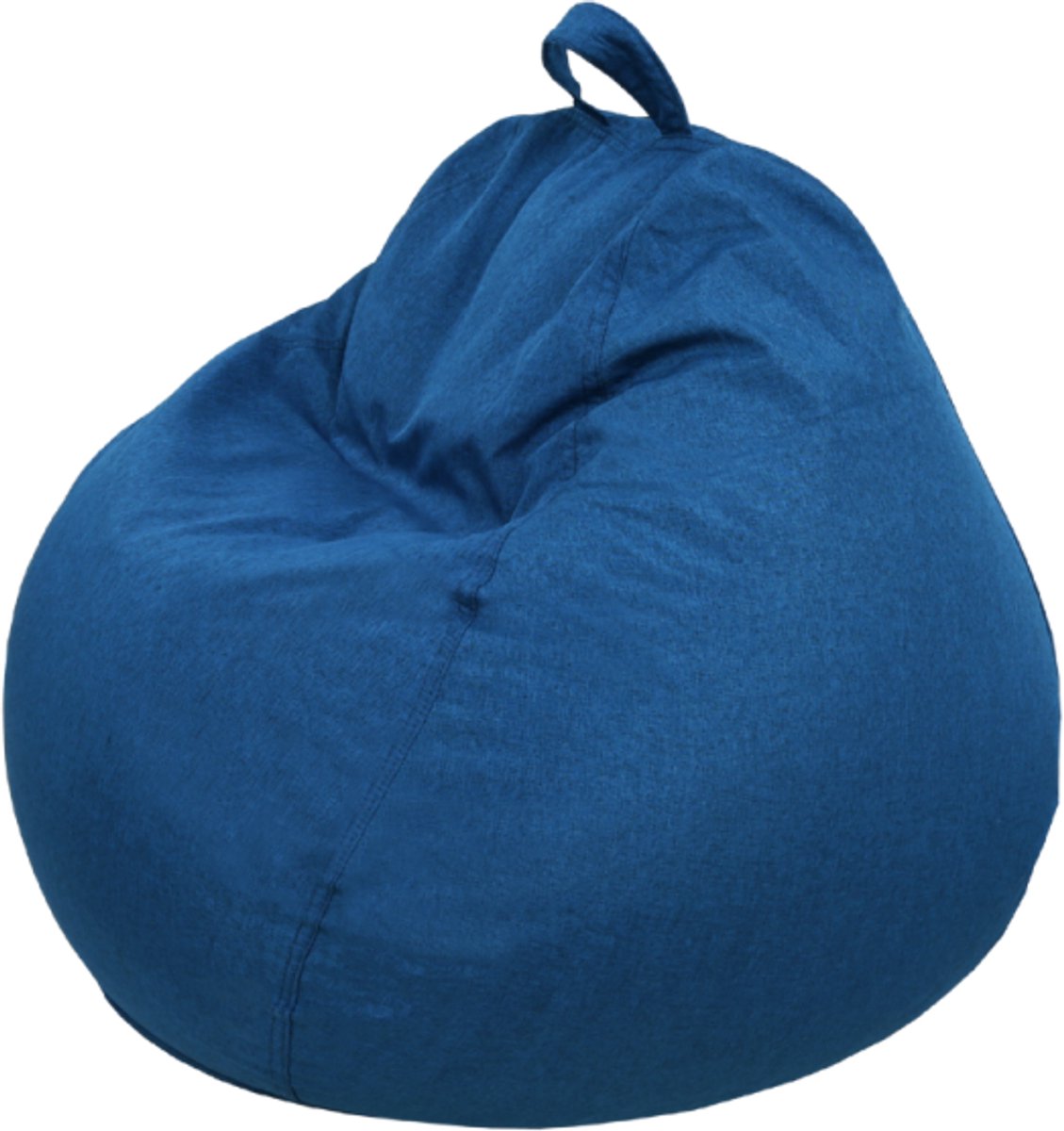 Bananair - Peervorm zitzak - Afneembare hoes - Volwassenen & Kinderen - Blauw - 80 x 70 cm