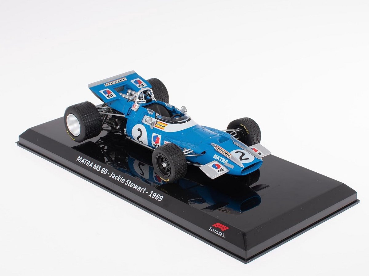 Formule 1 Miniatuur 1/24 - MATRA MS 80 Jackie Stewart 1969 - Metalen Auto voor Collectie - OR040