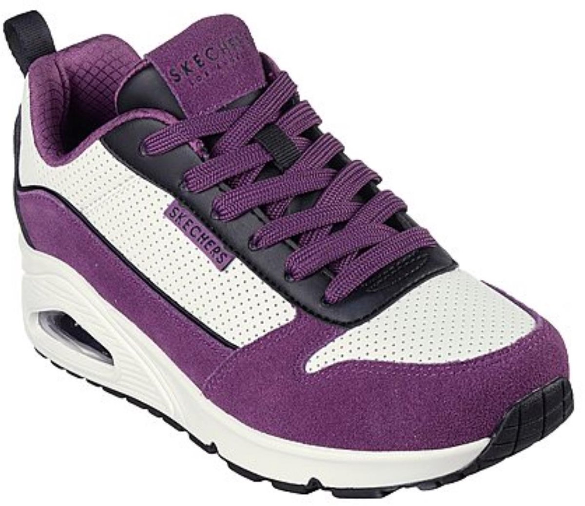 SKECHERS UNO TWEEVEEL Plezier Sneaker Dames Paars EU 36,5