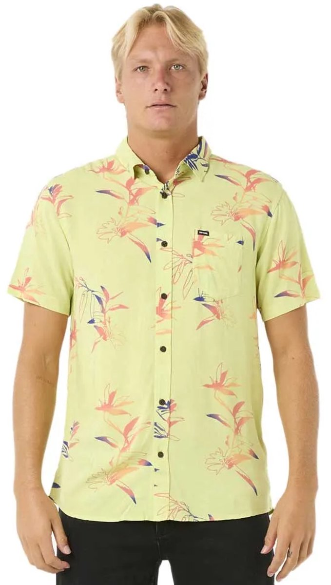 Rip Curl Fun Times S/S Shirt Lime Wash Groen