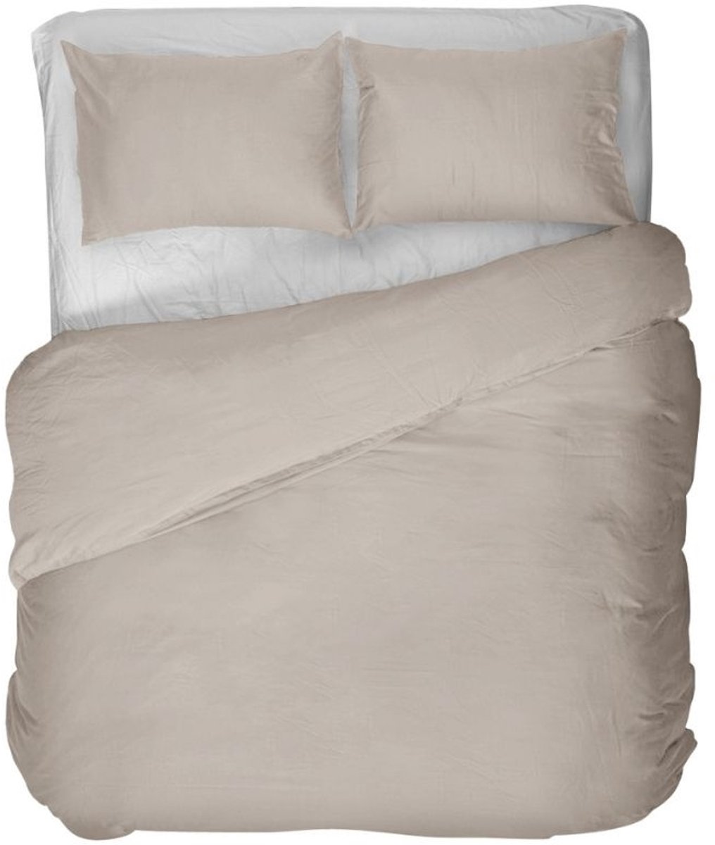 Kayori Edo Dekbedovertrek Katoensatijn - 240x200-220 + 2 slopen - Lits-jumeaux - Nude