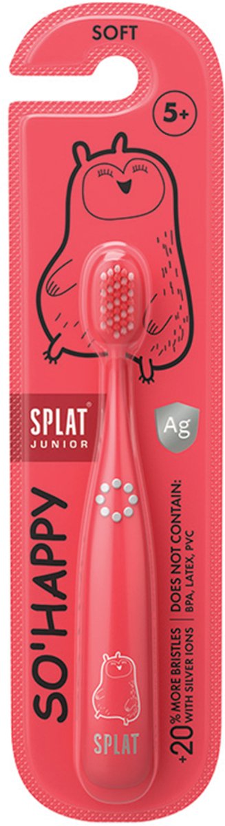 Splat Junior 5+ - Tandenborstel - Geschikt voor kinderen, kleurrijk ontwerp