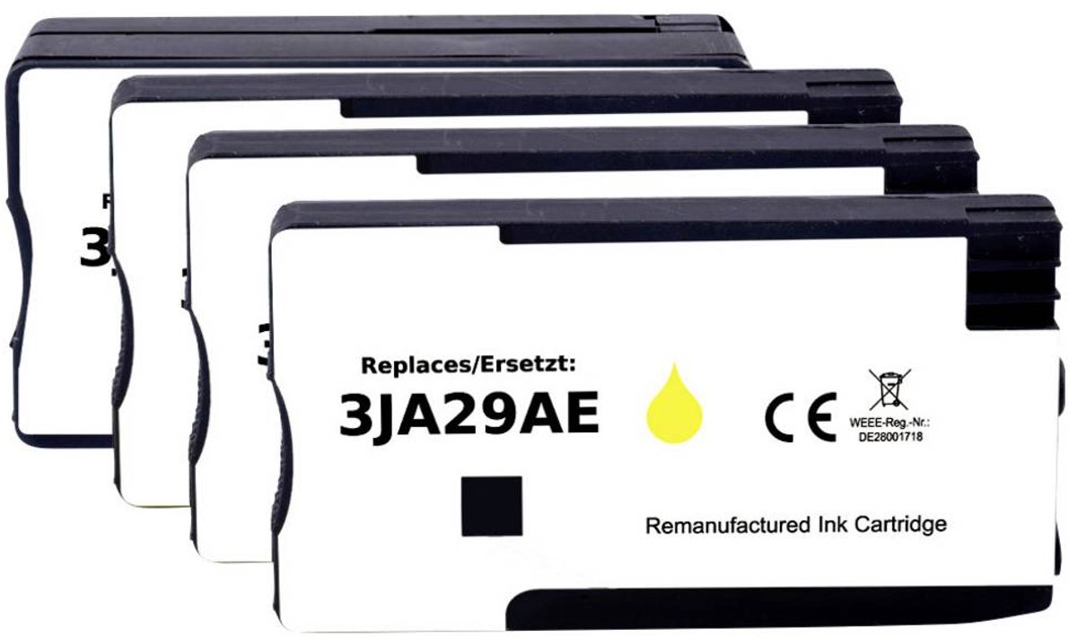 Renkforce Inktcartridge vervangt HP 963XL, 3JA30AE, 3JA27AE, 3JA28AE, 3JA29AE Compatibel Combipack Zwart, Cyaan, Magent