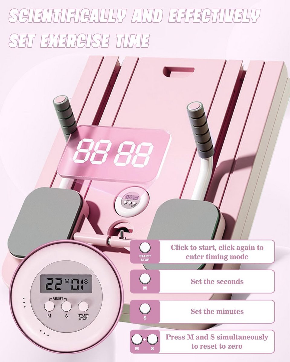 Pilates Opvouwbaar Reformer Board met - afbeelding 3