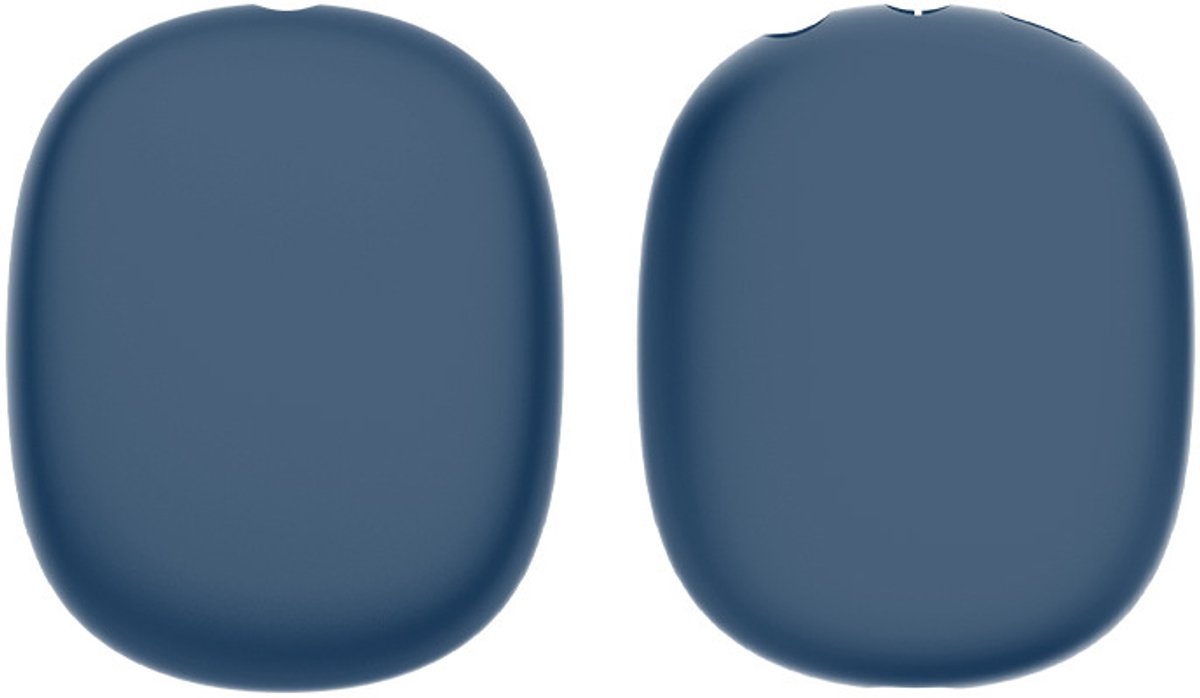 Shieldcase Siliconen oorkussens & bescherming bundel geschikt voor Airpods Max 1/2 - Comfortabel - Beschermend - Vervangende oorkussens - Bescherming voor koptelefoon - Donkerblauw