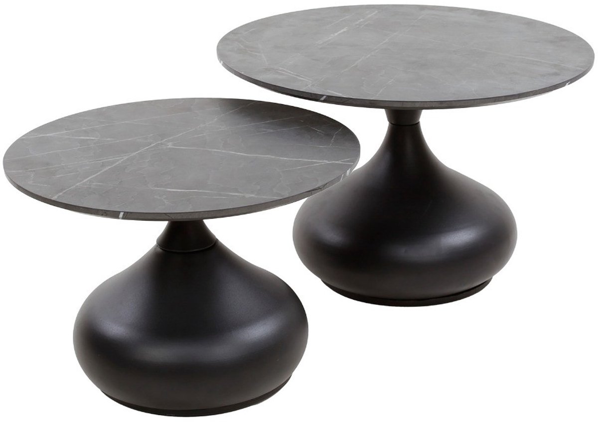 Fraaai - Connie ronde salontafel - set van 2 - zwart