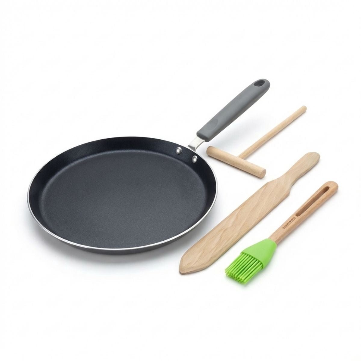 Set chandeleur met 26 cm crêpemaker en 3 keukengerei Elo Ducato