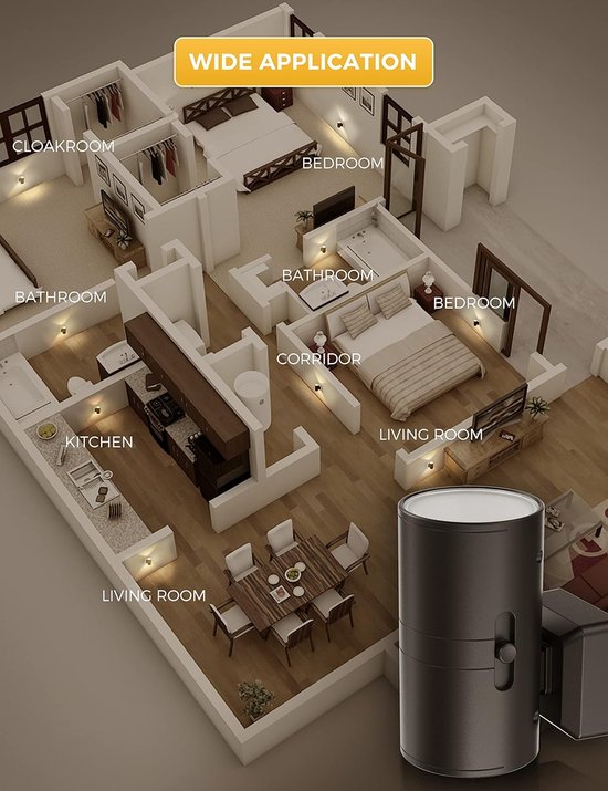 LED nachtlampje plug-in – Lamp met Schemersensor – Automatische Nachtlamp van Schemer tot Dageraad – Dimbare Lamp in 3 Kleuren voor Slaapkamer & Gang – met Afstandsbediening – 1 stuk Zwart — afbeelding 5