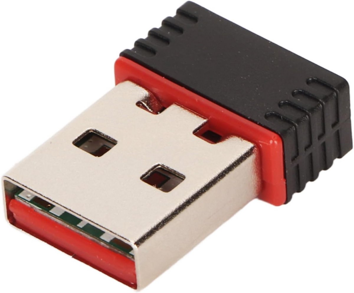 Mini USB WiFi-adapter 2,4 GHz – 150 Mbps – Draadloze netwerkadapter voor pc en laptop – Met ingebouwde antenne – AP-modus