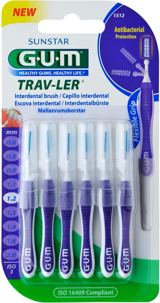 Interdentale borstel 1,2 mm, 5 stuks