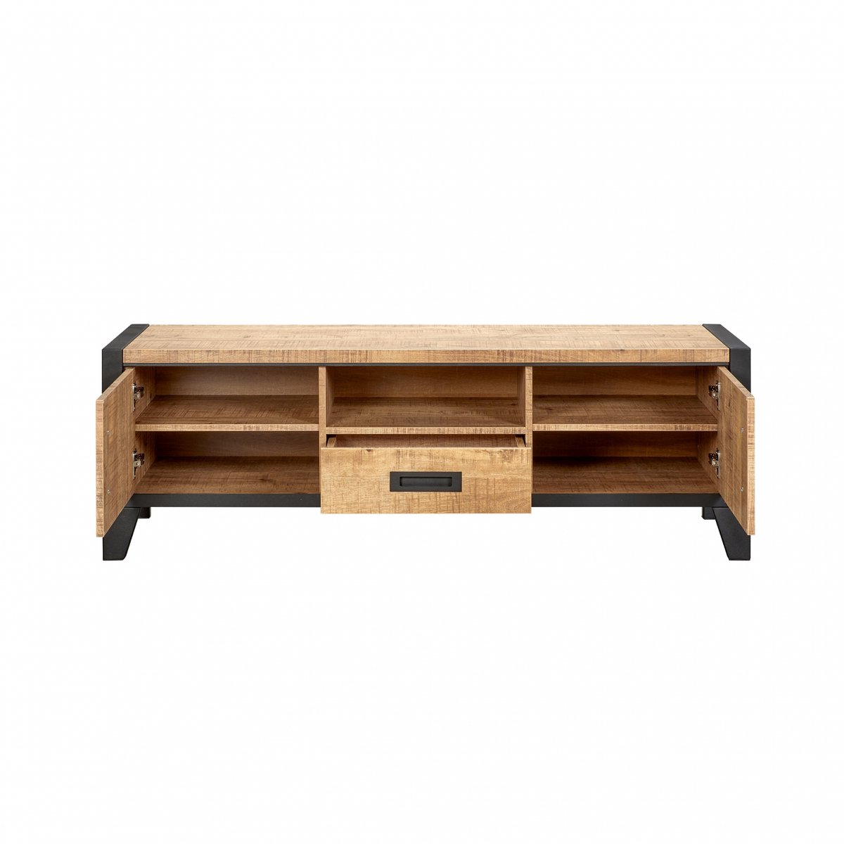TV-Meubel Tilburg - MDF - Bruin - 152x50x45 cm (BxHxD)