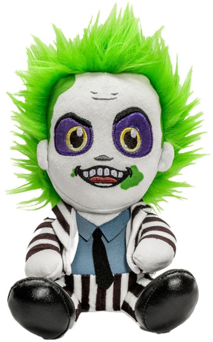 Beetlejuice Phunny Plush Figure Beetlejuice Sitting with Striped Outfit 18 cm