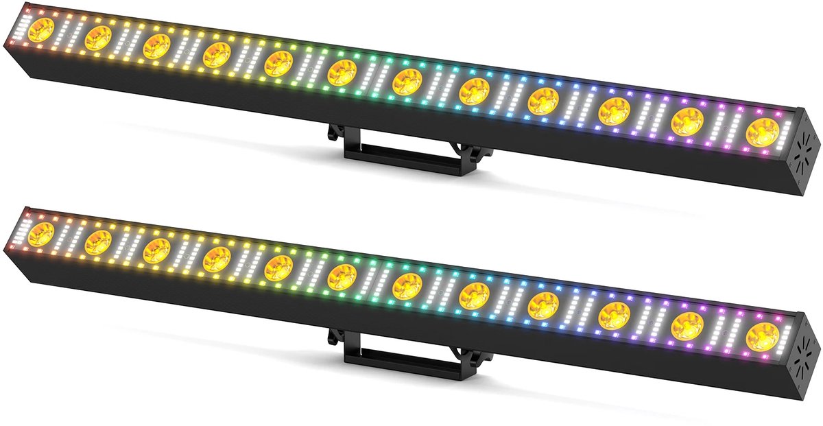 Fubzz Wall Washer Light Bar - 2 Stuks 150W RGB LED Verlichting - DMX512 Stage Effect Lamp - Smalle 6° Beam Wash - DJ En Podiumverlichting