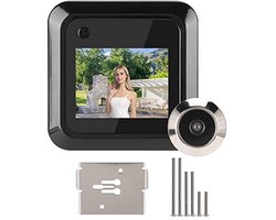 KARZO - Deurspion Camera voor Appartement, 2.4 inch LCD Scherm Huis Video Deur Oog Kijker Beveiligingscamera Deurbellen, 95° Brede Hoek IR Nachtzicht Voordeur Deurspion Kijker, Loopopname