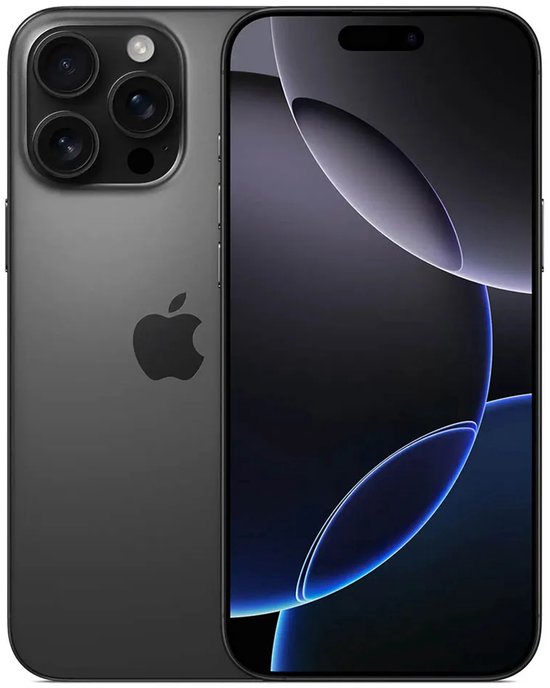 Apple iPhone 16 Pro Max - 256GB - Zwart Titanium - A18 Pro-chip | bol