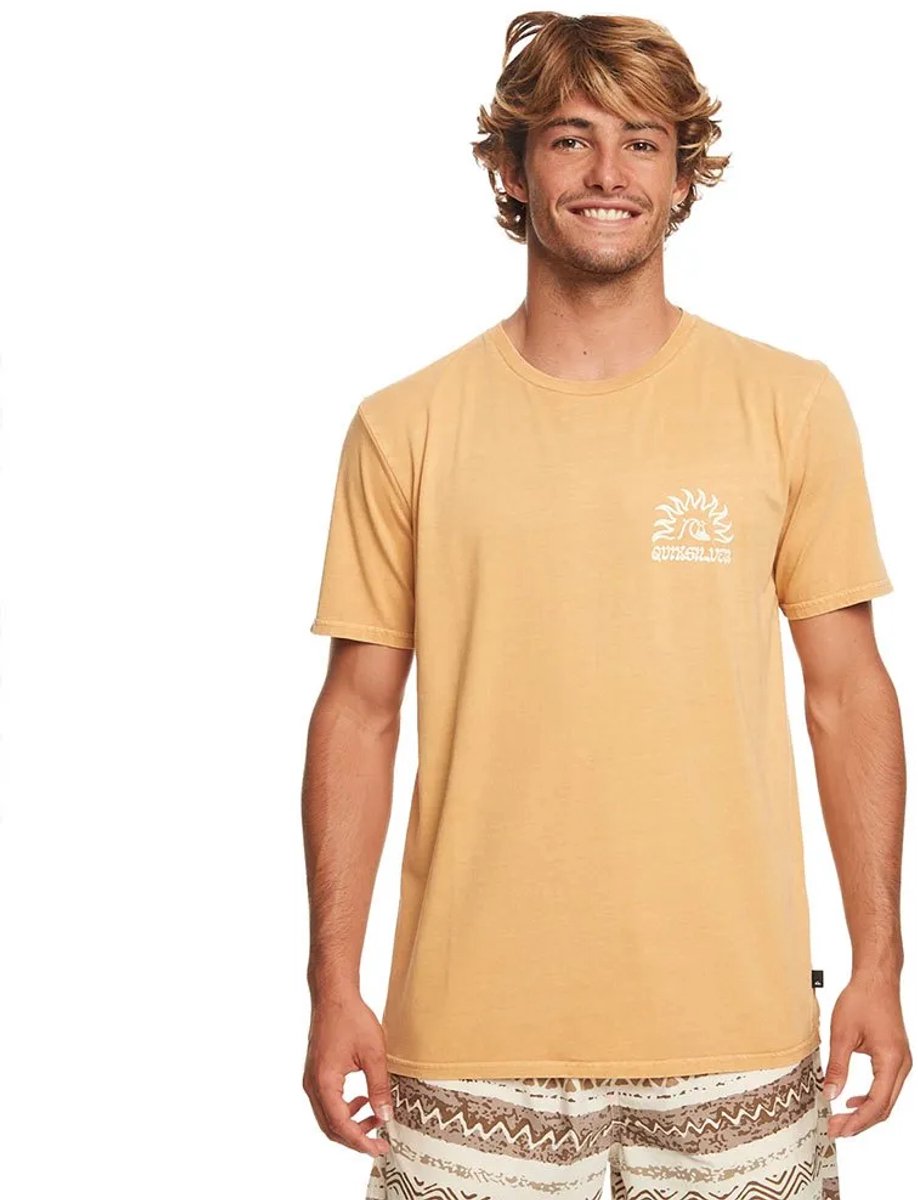 Quiksilver Earthy Type Ss T-shirt Met Korte Mouwen M Man Mustard