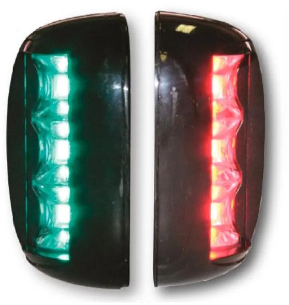 Fos Led 20 Bakboord en stuurboord LED zijmontage 112,5GR 20M ZWART