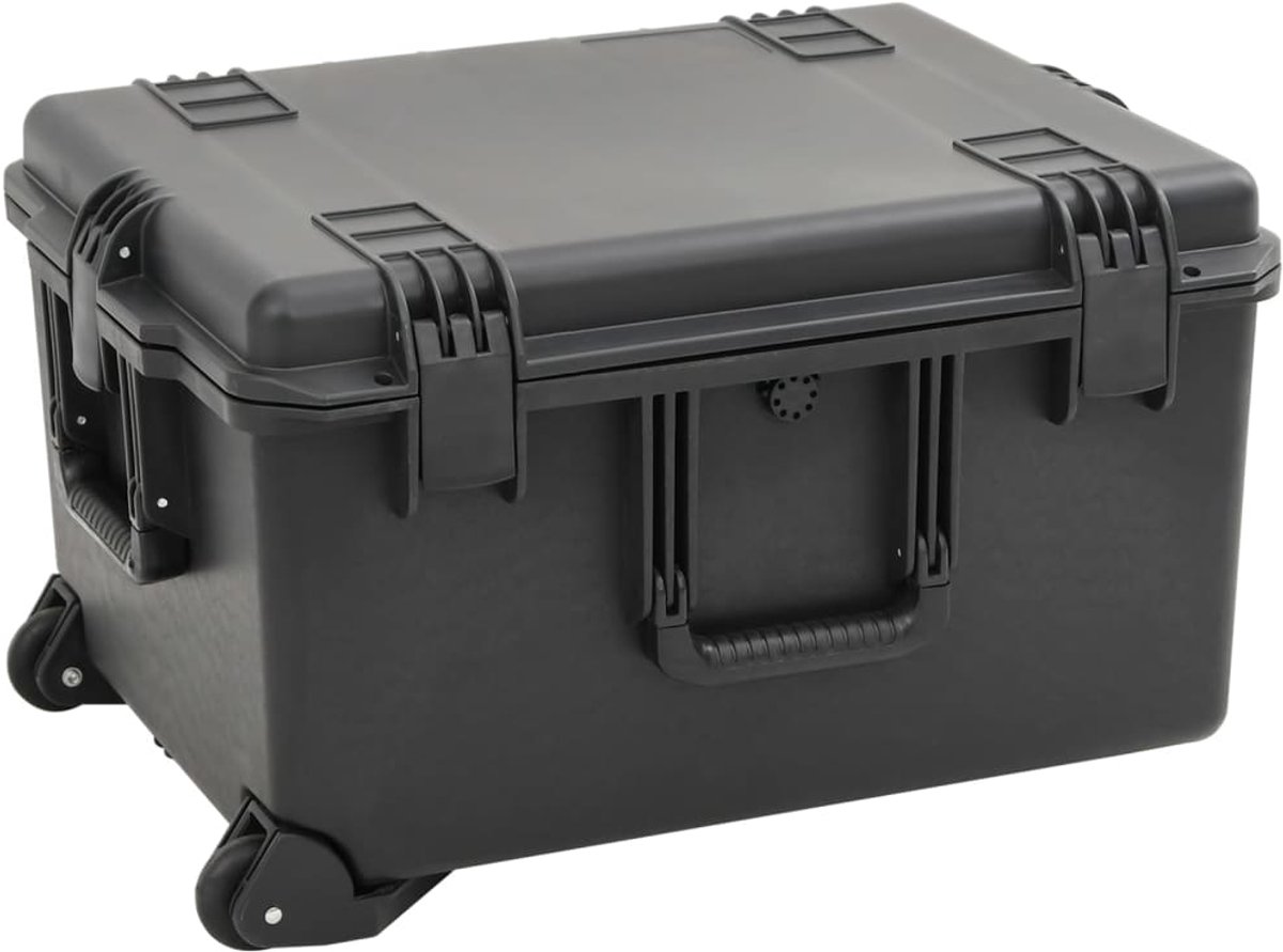 vidaXL - Flightcase - draagbaar - 62,5x49,5x37 - cm - PP - zwart