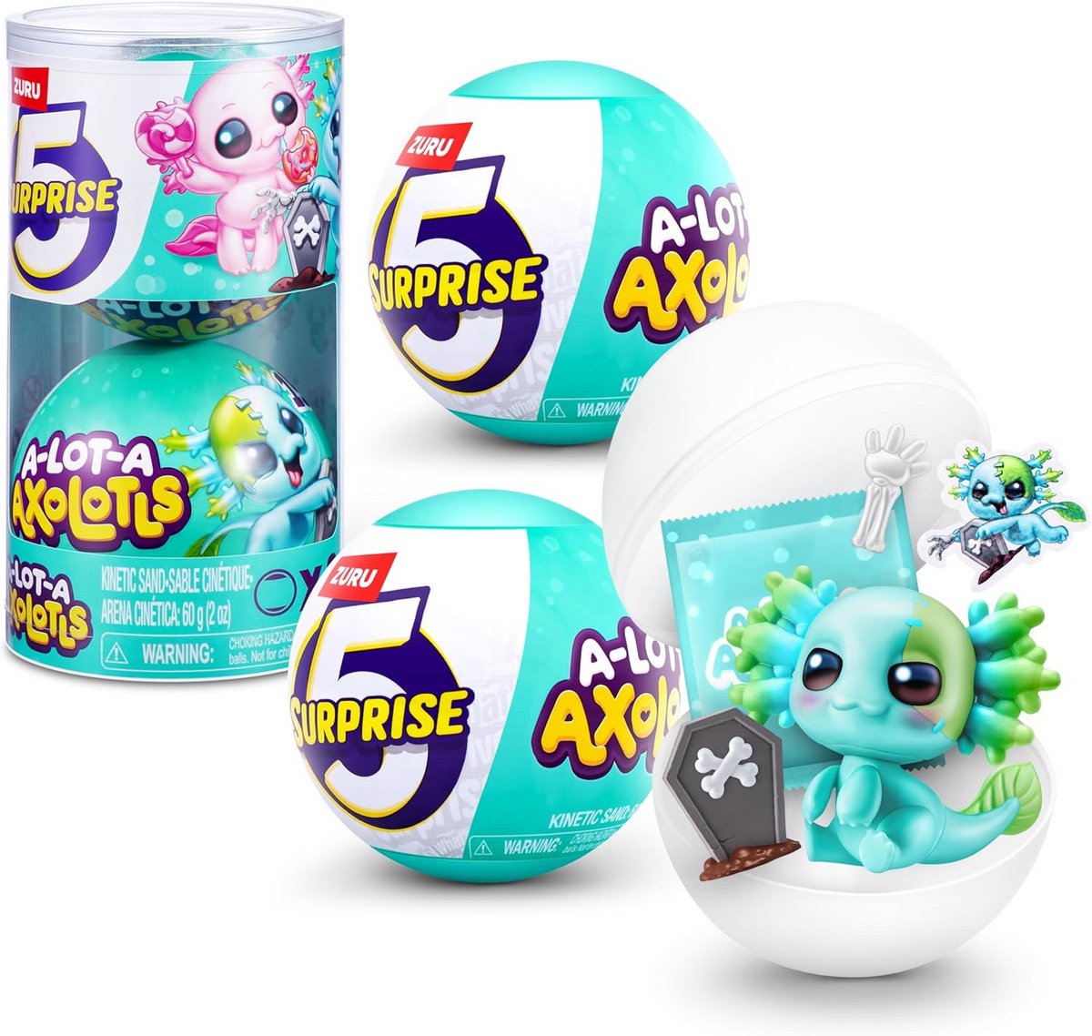 5 Verrassingen Axolotols - 2 Capsules voor verrassende effecten