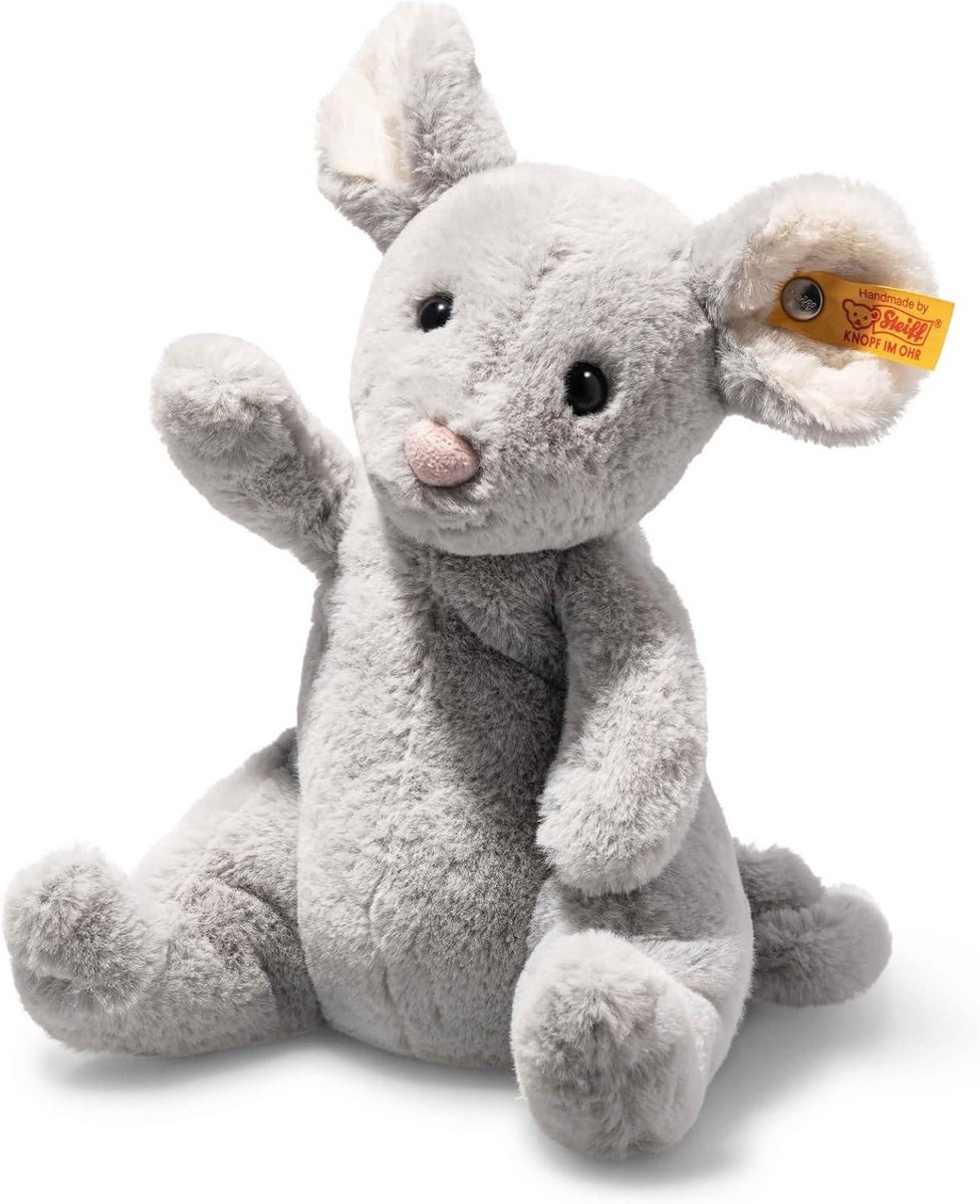 Zachte Cuddly Mouse Grijze Knuffel 19 cm