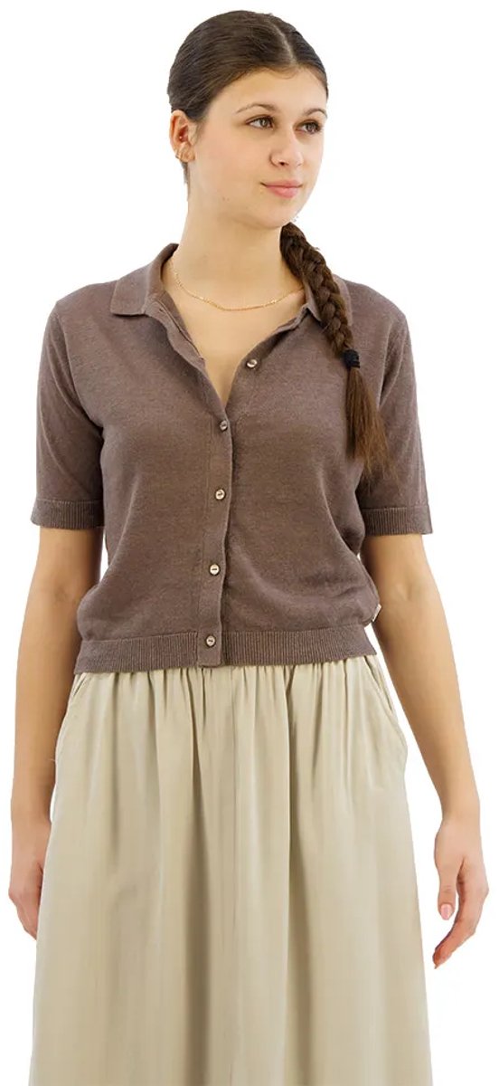Ecoalf Juniper Trui Met Korte Mouwen Grijs M Vrouw