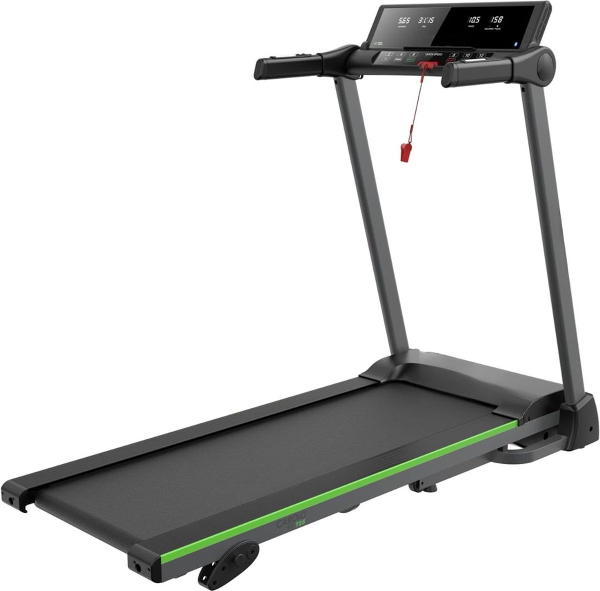 SCH® Loopband Inklapbaar - Loopband Fitness - Loopband - Zwart- 149cm x 69cm x 116cm