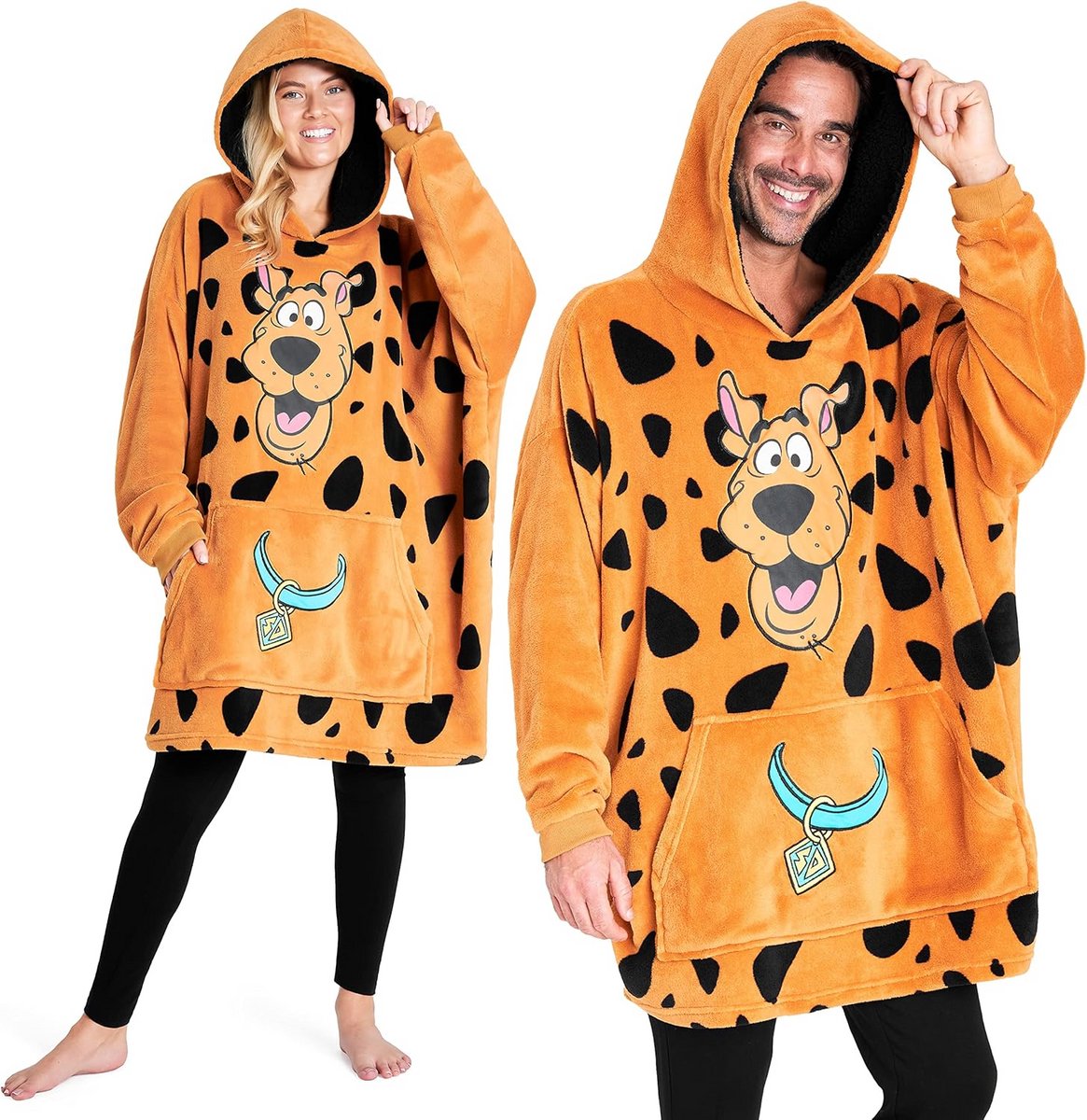 Oversized Hoodiedeken voor Volwassenen - Comfortabele Deken met Capuchon, Bruin, Eén Maat