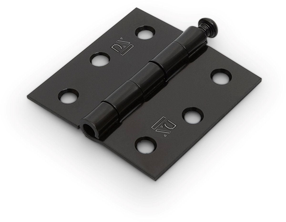 Dulimex Scharnier met losse pen | rechte hoeken 89x89 mm | Zwart